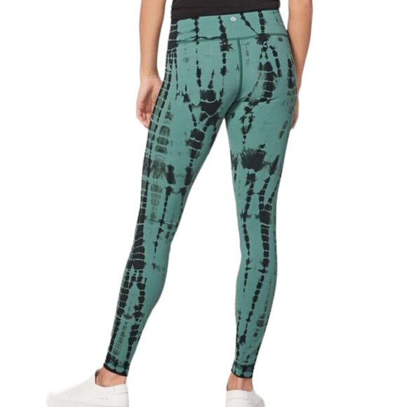 Lululemon Wunder Under Hi-Rise Tight *Shibori Full-On Luxtreme 28" Green 10 - Picture 1 of 7